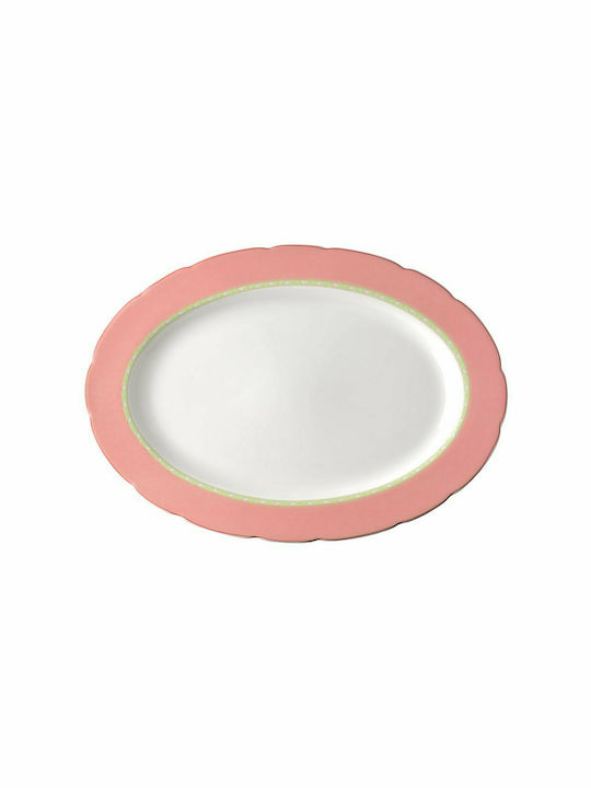 Van Kottler Venus Serving Platter Oval made of Porcelain Pink 36cm