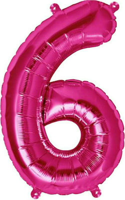 40" Balloon Fuchsia Number 6