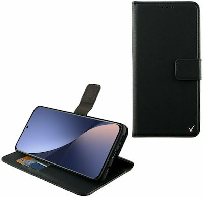 Volte-Tel Allure Magnet Synthetic Leather Wallet Black (Xiaomi 12 Pro)