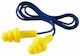 Silicone Earplugs with Safety Cord in Yellow Colour AMD91-036-02987 2 Pieces