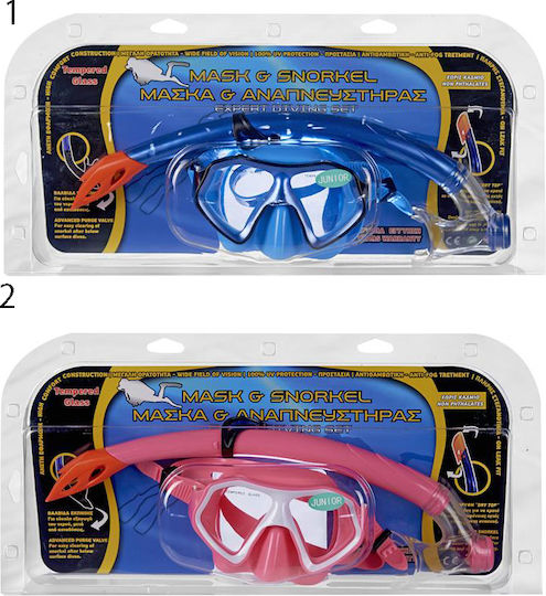 TnS Diving Mask with Snorkel (Various Designs or Colors)
