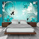 Self-adhesive Wall Mural Turquoise Dream Turquoise 196x140cm