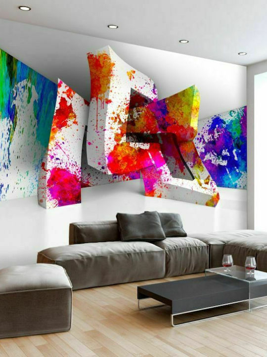 Self-adhesive Wall Mural Three-dimensional Shapes 196x140cm