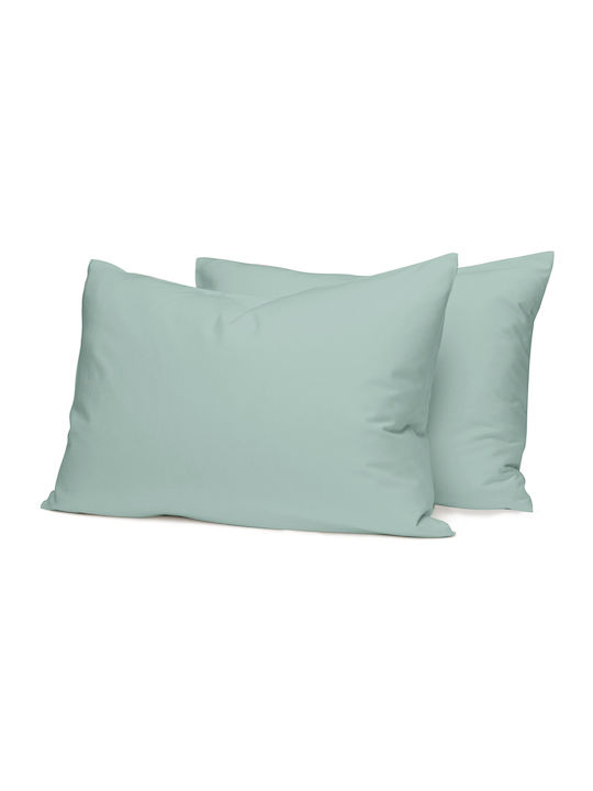 Palatex Duvet Cover Set Cotton Single with Pillowcase 160x250 Solid Surf Spray