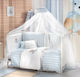 Saint Clair Tulle Baby Crib Mosquito Net Blue