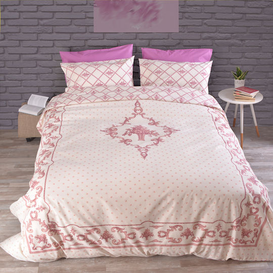 Palatex Комплект Плик за Завивка Единичен с Калъфка 160x240 Carmine Розов
