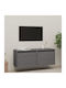 Hängendes Wohnzimmer Nischenschrank aus Massivholz Grau 45x30x35cm