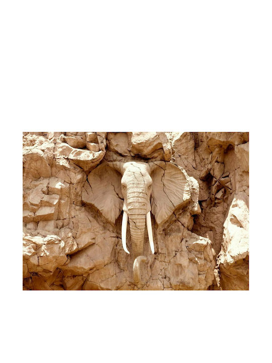 Self-adhesive Wall Mural Stone Elephant (South Africa) Beige 147x105cm