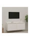 Hanging Living Room Cabinet Made of Solid White Wood 45x30x35cm