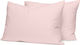 Palatex Duvet Cover Set Cotton Single with Pillowcase 160x250 Solid Crystal Pink