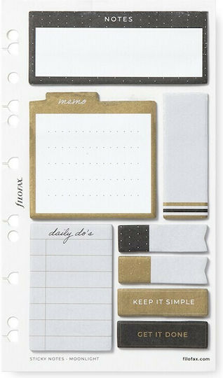 Filofax Αυτοκόλλητα Χαρτάκια Σημειώσεων Αξεσουάρ Organiser Moonlight