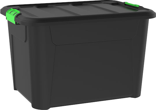 Viosarp New Gen Kunststoff Aufbewahrungsbox mit Deckel Schwarze 56.5x43x39cm