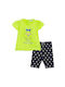 Funky Kids Set with Leggings Summer 2pcs Yellow