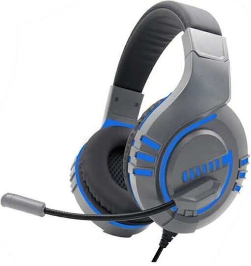 Komc E9 Über Ohr Gaming-Headset mit Verbindung USB Blau