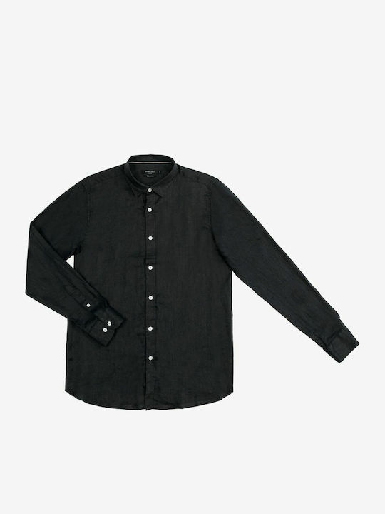 Gianni Lupo Linen Shirt Black