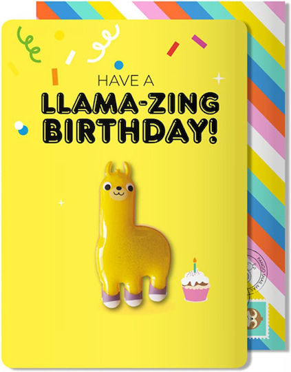 Llama Greeting Card Birthday