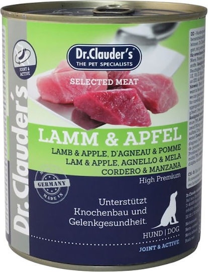 Dr.Clauder's Dr.clauder S Lamb Apple Wet Food Dogs in Cans with Lamb 800gr