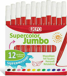 +Efo Supercolor Jumbo Σετ 12 χρώματα +Efo Supercolor Jumbo Σετ 12 χρώματα