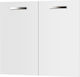 Alphab2b Charlotte Rectangular White Chipboard Cabinet Door 80x71.4x1.6cm SO-CD80-1 2 Pieces