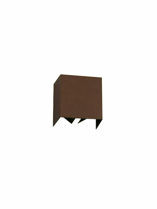 Faro Barcelona Olan Wall-Mounted Outdoor Ceiling Light LED IP65 6W with Warm White Light 10.5x14.5εκ.