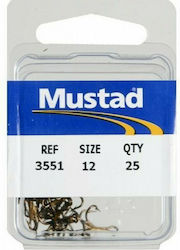 Mustad 3551 Fishing Hooks Set 25 Units No12 10.11.93.012 Mustad 3551 Fishing Hooks Set 25 Units No12 10.11.93.012