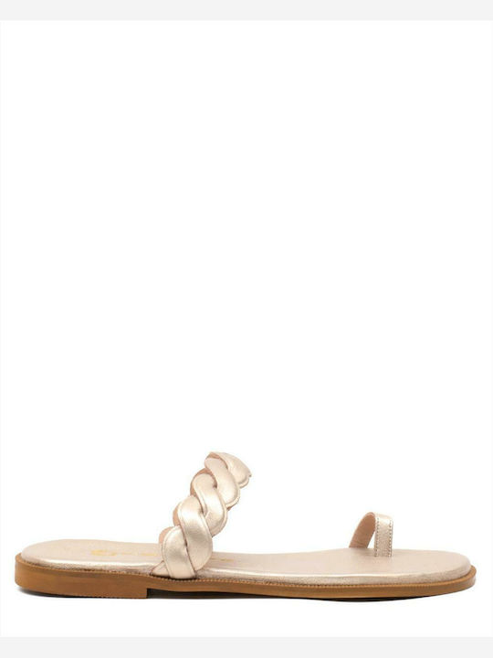 Sandale Casual Damă Din Piele Bronze