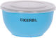 Kerbl Steel Set with Cover Stainless Steel Bowl Food & Water for Dog & Cat 1.2lt in Blue Color