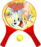 Dema-Stil Tom & Jerry Σετ Παιδικές Ρακέτες Παραλίας 2τμχ με Μπαλάκι