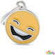 My Family Smile Yellow Circular Dog ID Tag 2.85...
