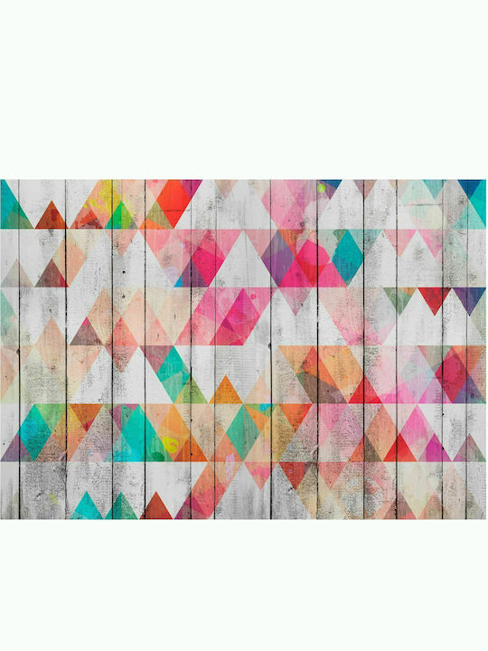 Self-adhesive Wall Mural Rainbow Triangles 98x70cm