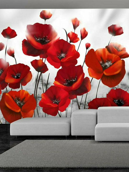 Wall Mural Poppies in the Moonlight Fabric 250x175cm