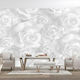 Fototapet de Perete 150x105cm Plaster Flowers Tesatura