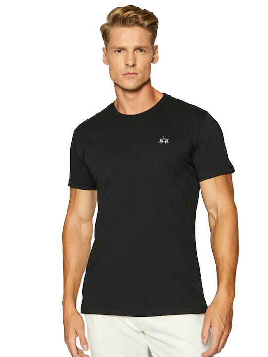 La Martina Men's T-Shirt with Logo Black 3