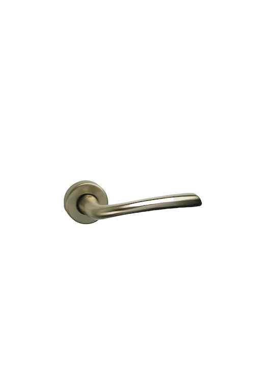 Door knob pairs rose convex 285ROR MAT ORO