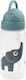 Done by Deer Kids Water Bottle Plastic with Straw Non Spill Elphee Blue 350ml