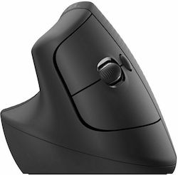 Logitech Lift Vertical Ασύρματο Bluetooth Ποντίκι για Αριστερόχειρες Μαύρο