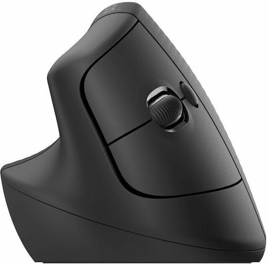 Logitech Lift Vertical Ασύρματο Εργονομικό Bluetooth Ποντίκι για Αριστερόχειρες Μαύρο