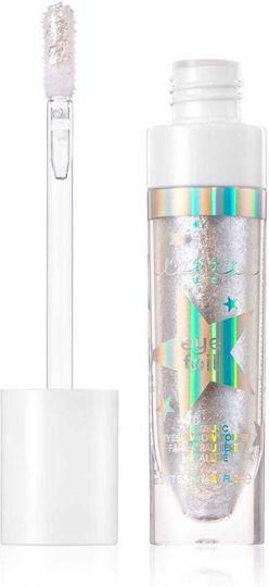 Lottie London Foil Lidschatten in Flüssiger Form mit Silber Farbe 5.5ml