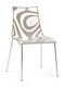 Καρέκλα Εξωτερικού Χώρου Πλαστική Wave Transparent & Sand 55x53x81εκ.