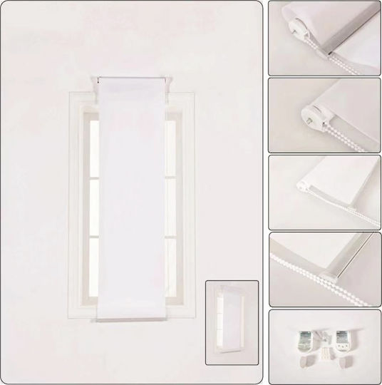 Tpster Roller Blinds Partial Blackout White W200xH180cm 23817