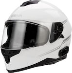 Sena Outride BT Glossy White Motorradhelm Volles Gesicht ECE 22.05 / ECE 22.06 1600gr