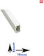 Cable Channel made of Plastic White 2m