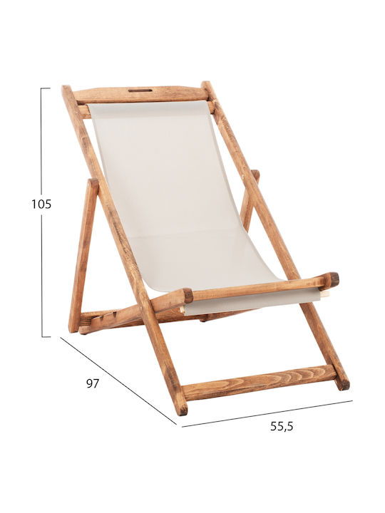 Sezlonguri Lemn Natural 97x55.5x105cm