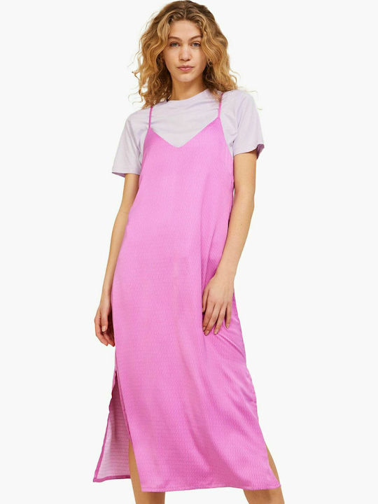 Jack & Jones Summer Midi Slip Dress Satin Paste...