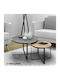 Rundes Zigon-Set Davis Holz Anthrazit / Sonoma 2 Stück M70xB69xH46cm
