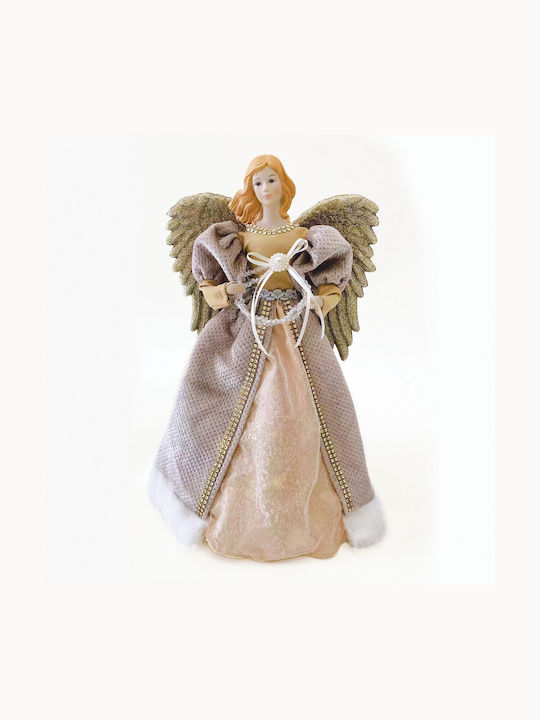 Aca Weihnachtsfigur Stoff Cherub Gold 40x12cm