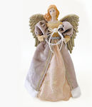 Aca Weihnachtsfigur Stoff Cherub Gold 40x12cm