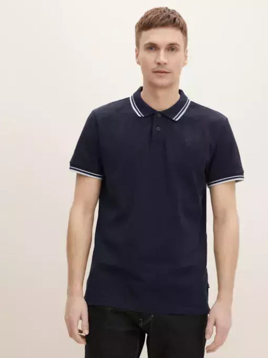 Tom Tailor Men\'s T-shirt Polo Navy Blue 1030397-10668