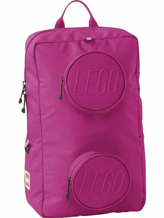 Lego Brick 1x2 School Bag Backpack Elementary, Elementary in Fuchsia color 18lt