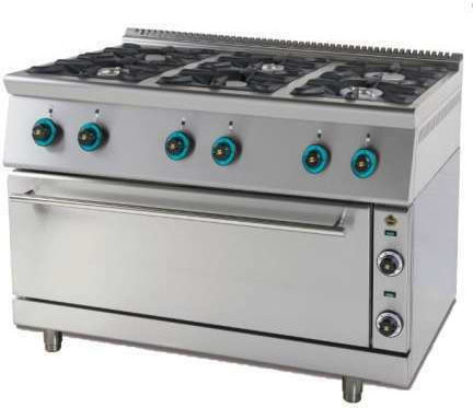 Sergas FC6GFES7 Εστία Υγραερίου Εξαπλή 60kW 120x75x85cm